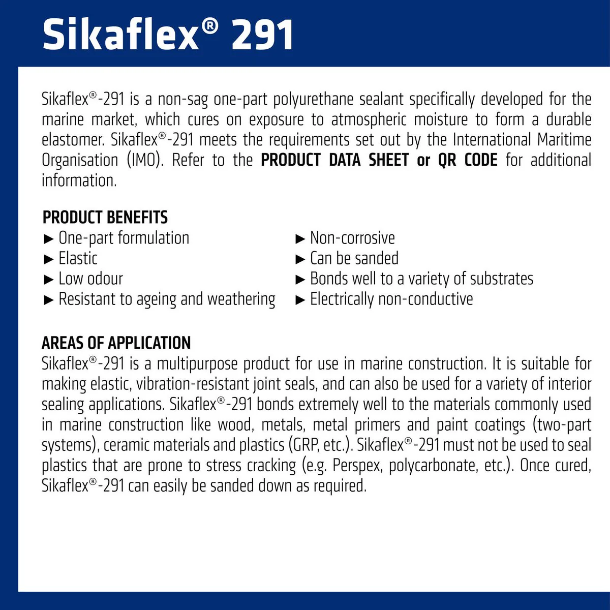 Sika Sikaflex 291 Marine Sealant - 310ml - White - Non-Sag, Weather Resistant - Image 3
