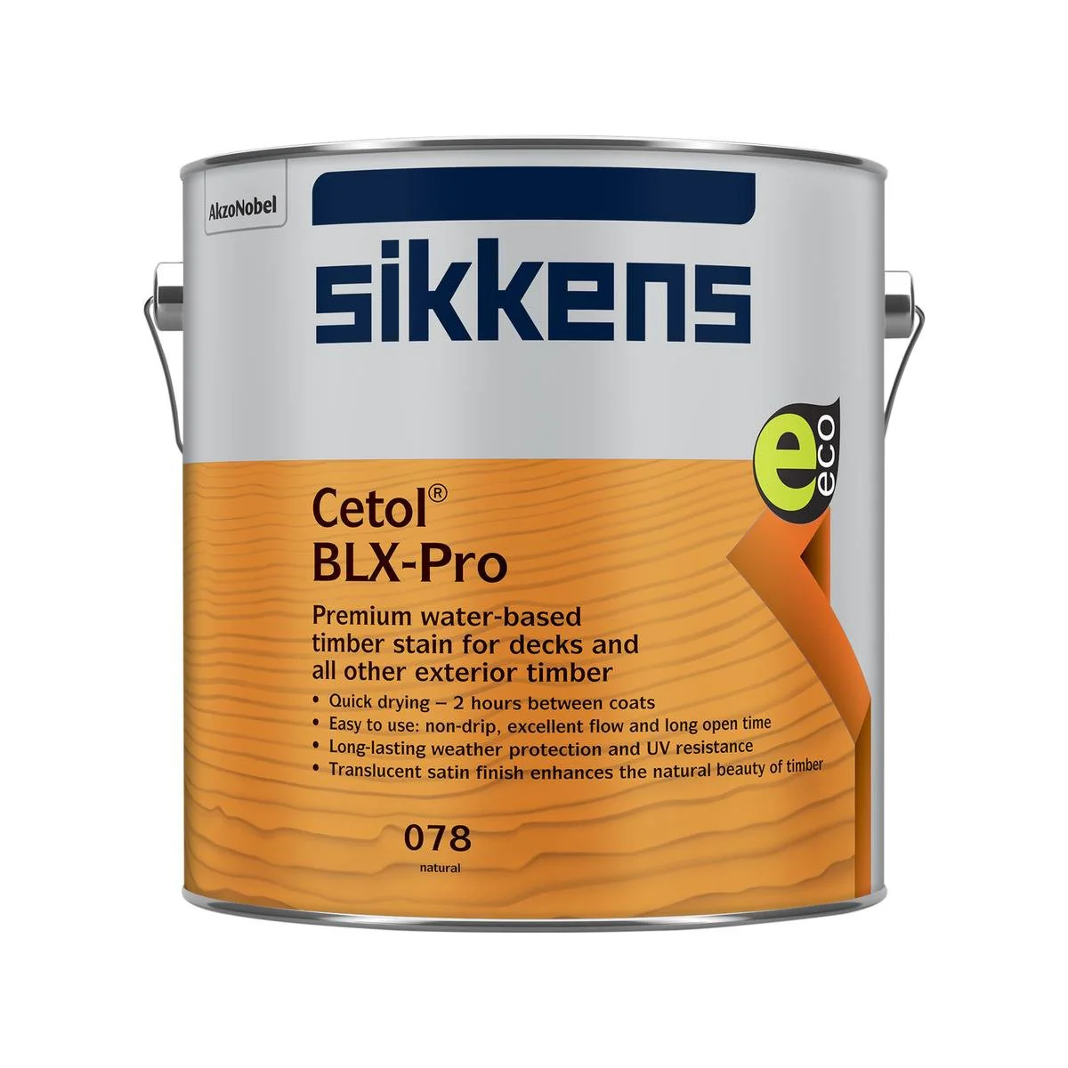 Sikkens 4L Natural Cetol Blx Pro Timber Finish - 4kg - Low Satin - UV Protection