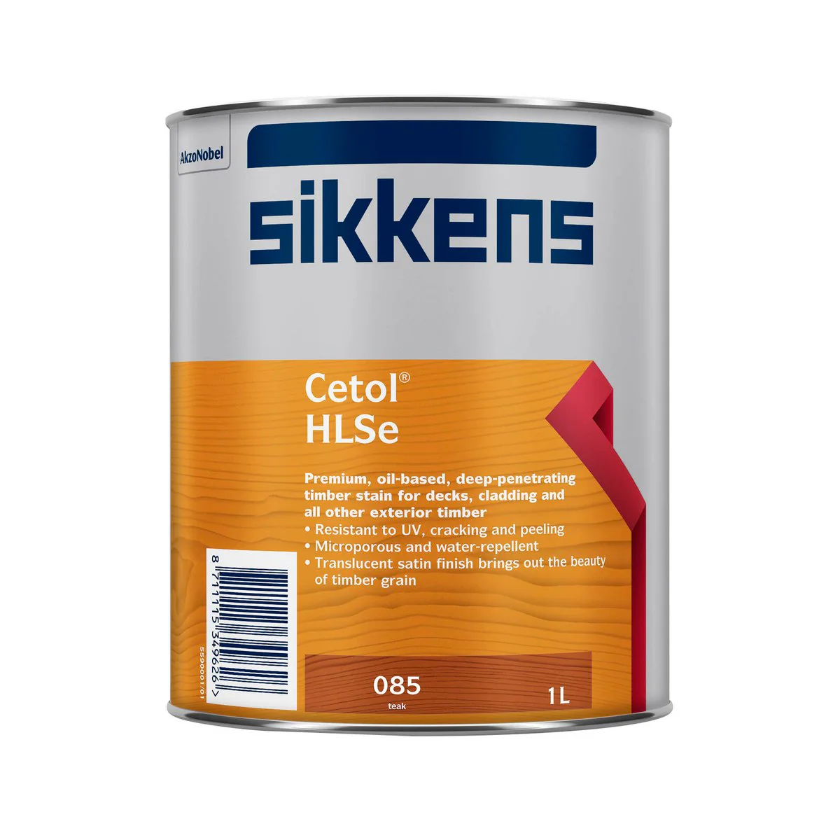 Sikkens Teak Cetol HLSe 1L Oil Based Timber Finish UV Protection