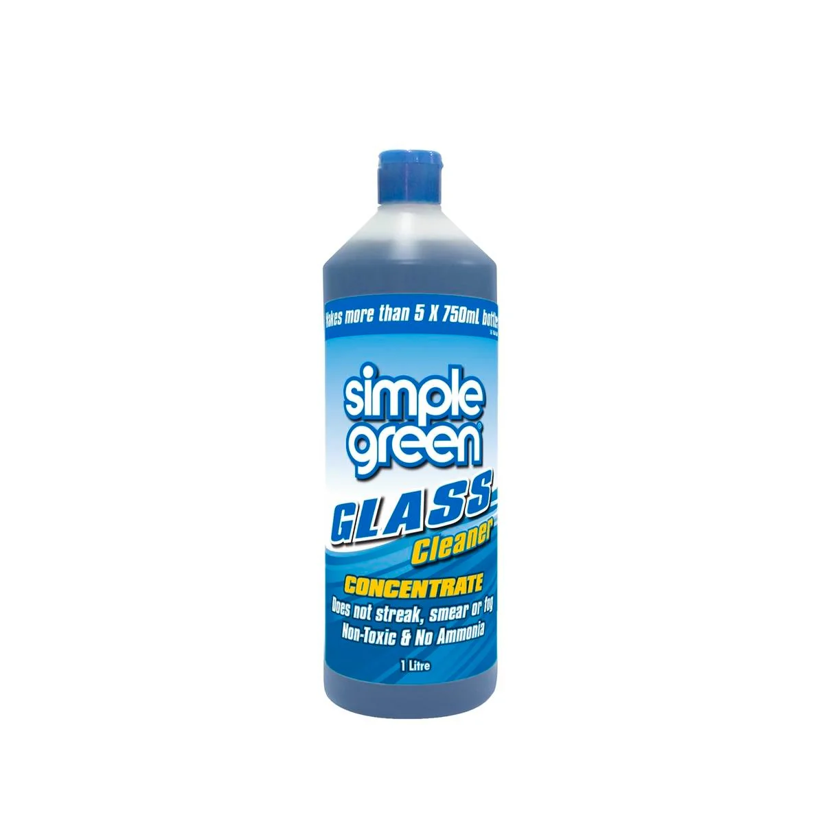 Simple Green Glass Cleaner Concentrate - 1L - Blue - Streak-Free