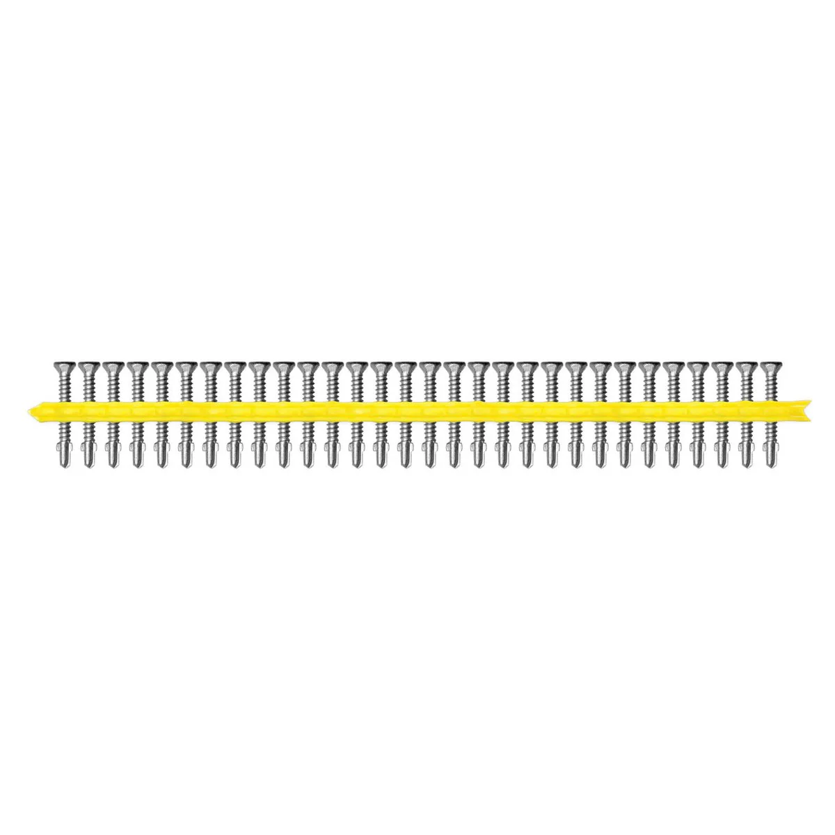 Simpson Strong Tie 10 x 42mm Galvanized Collated Quik Drive Screw 500 Pack - Self-Drilling - Ribbed Flat Head