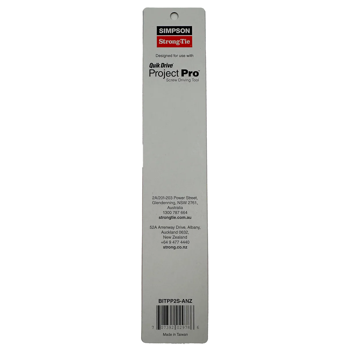 Simpson Strong Tie SQ2 Replacement Bit for Project Pro 200mm - 1 Pack - Carbon Steel - Image 3