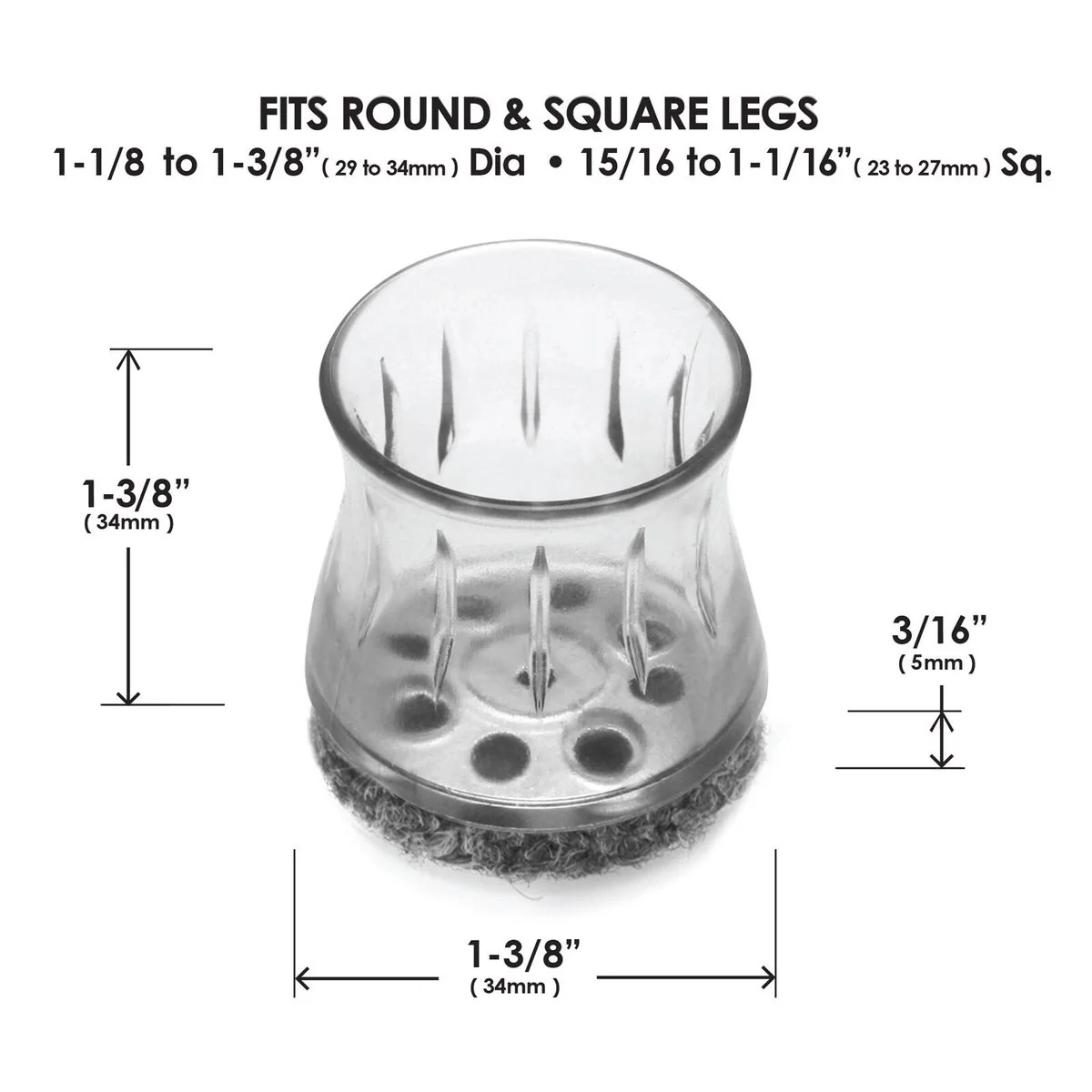 Slipstick Clear Sleeve Outdoor Circle - 29-34 mm Diameter - Weatherproof - Image 2
