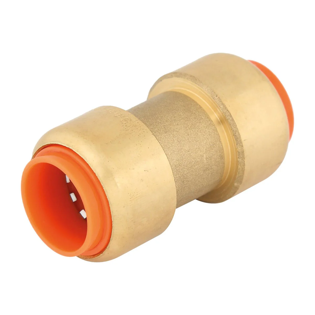 Smartex Copper 20mm Straight Coupling - Pack of 1 - Lead Free Brass - Push-Fit