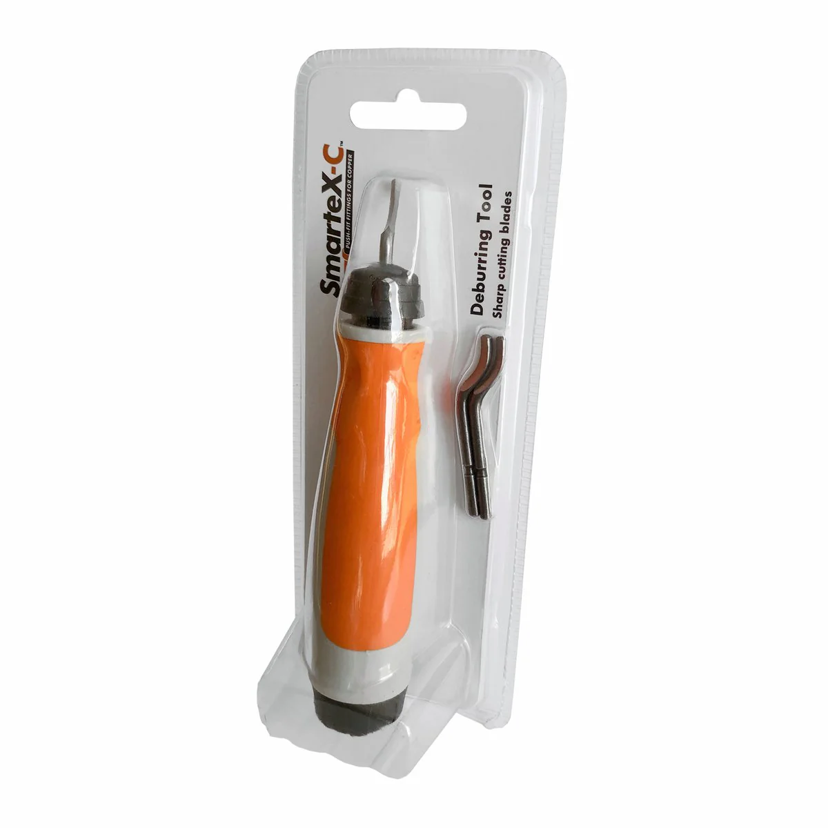 Smartex Copper Deburring Tool - 3 Blades - 32mm x 145mm - Black/Orange/Grey - Image 2