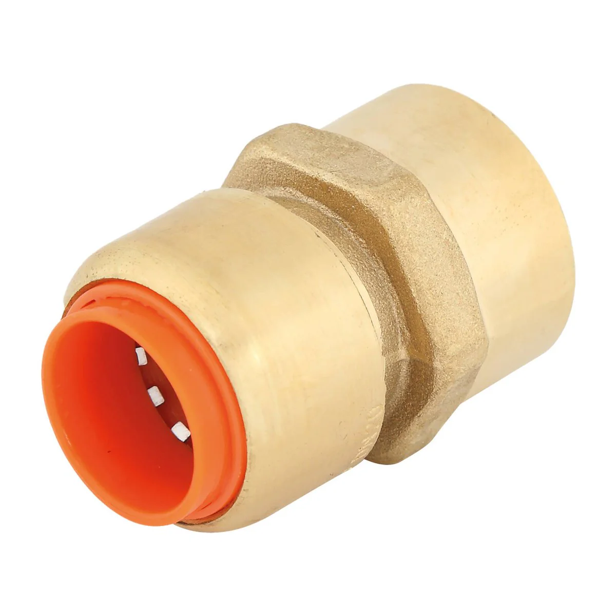 Smartex Copper Female Connector - 20 x 20mm - Lead Free Brass - Push-Fit