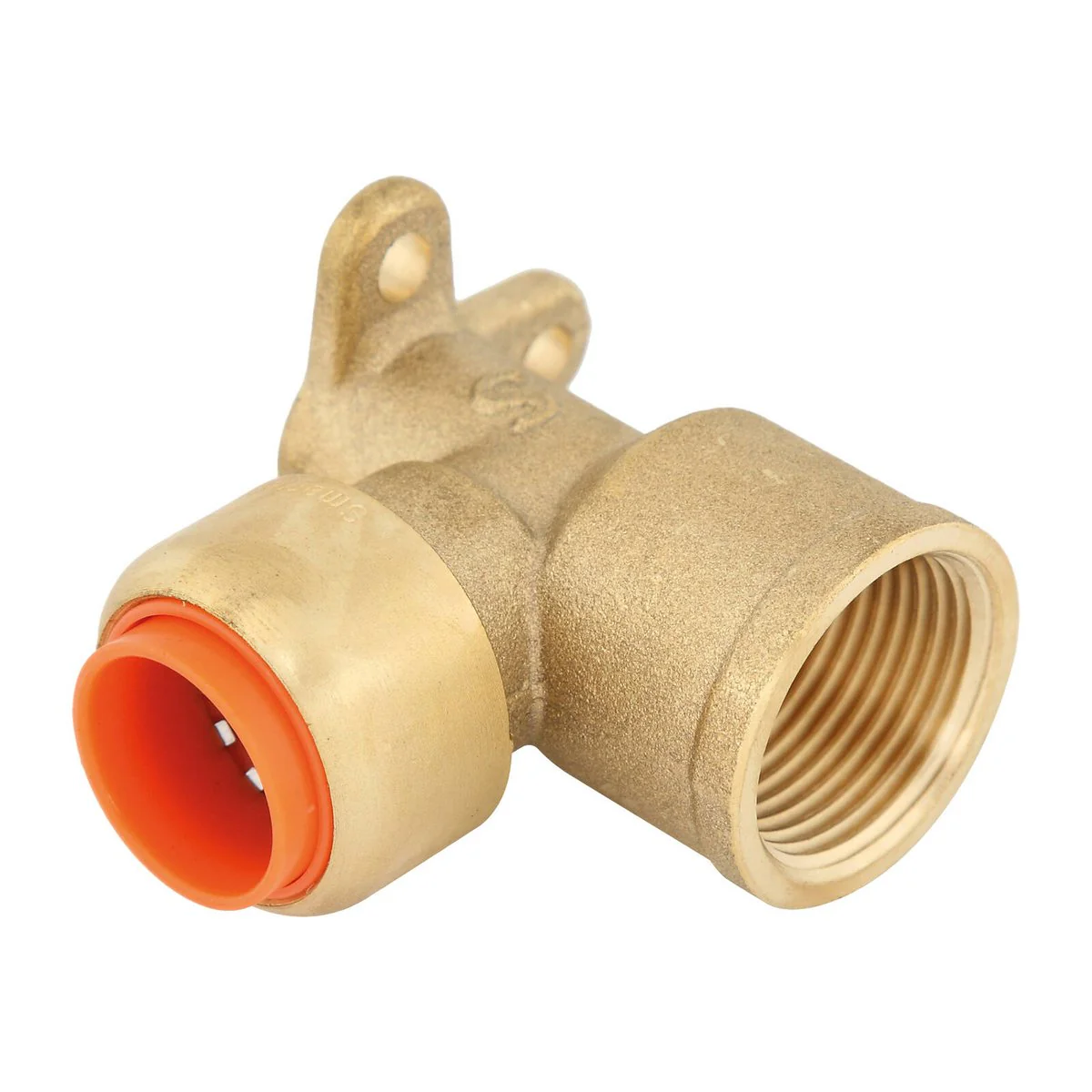 Smartex Copper Female Lugged Elbow 20 x 20mm - Push-Fit - Lead Free Brass