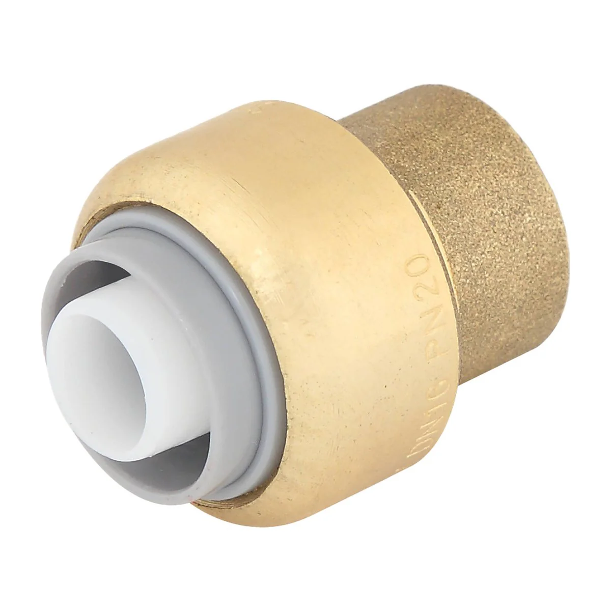 Smartex Pex 16mm Cap - Push-Fit Lead-Free Brass - Durable Plumbing Fitting