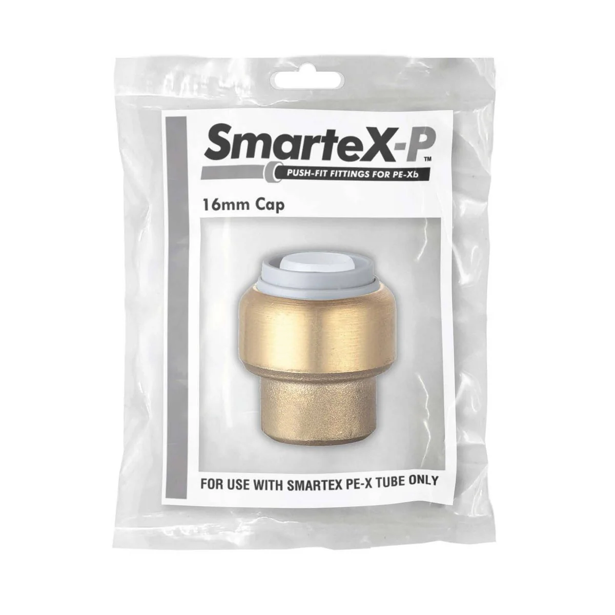 Smartex Pex 16mm Cap - Push-Fit Lead-Free Brass - Durable Plumbing Fitting - Image 2