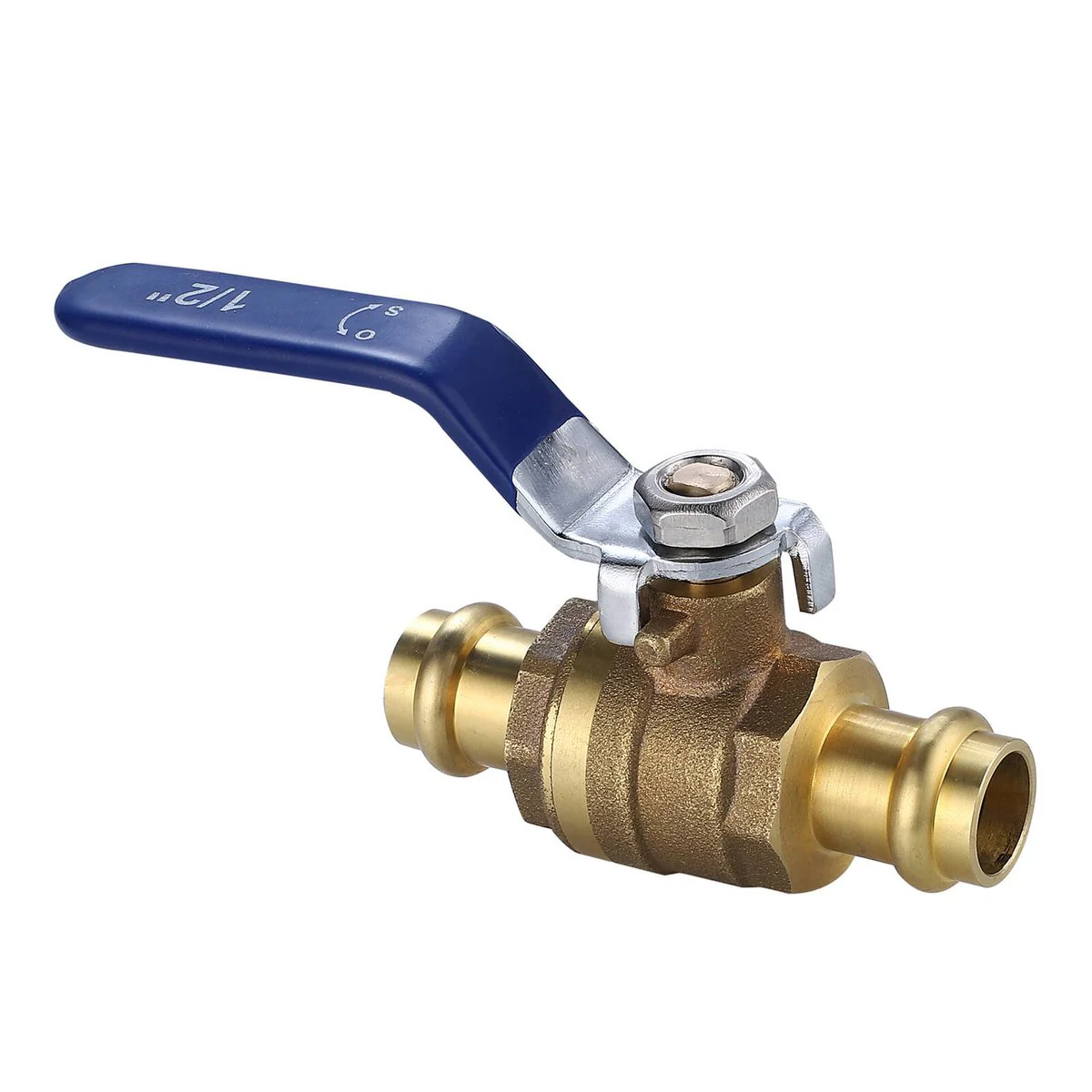Smartex Press 15mm Ball Valve - Flame-Free Installation - Lead Free Brass