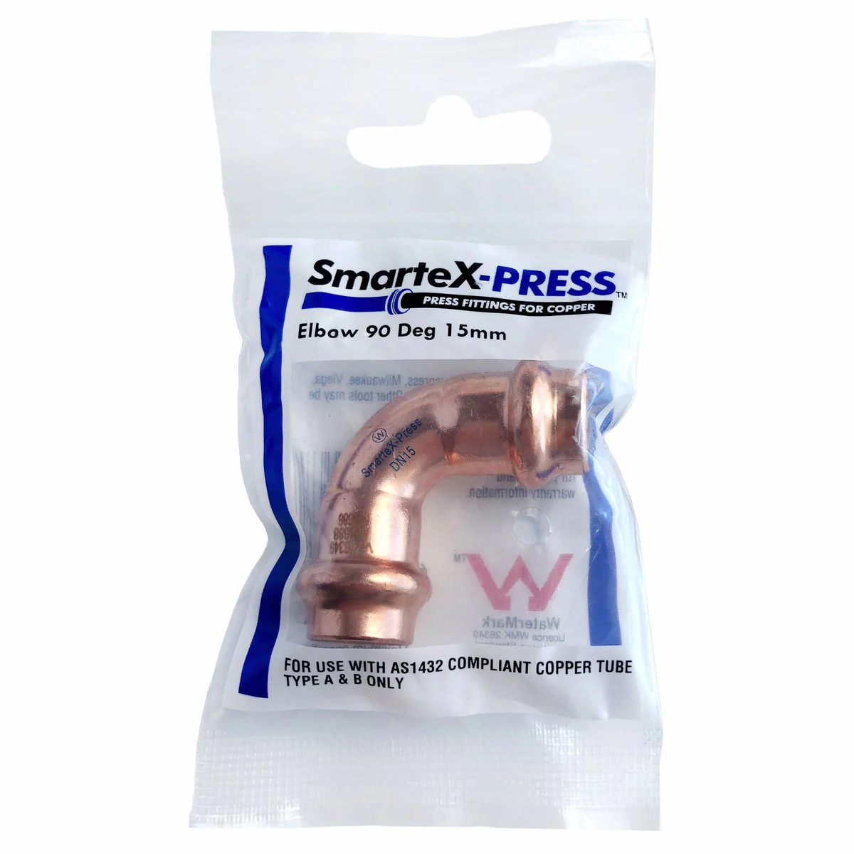Smartex Press Copper 45° Elbow Fitting - 15mm - Flame-Free Installation - Image 2