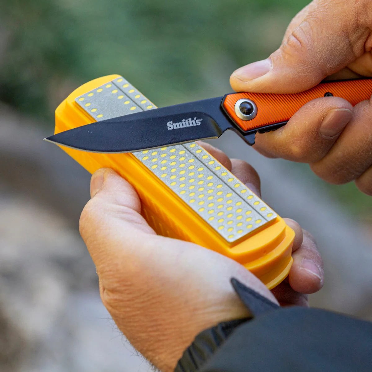 Smith S 4" Diamond Sharpening Stone Coarse - Interrupted Surface - Micro-Tool Pad - Image 3