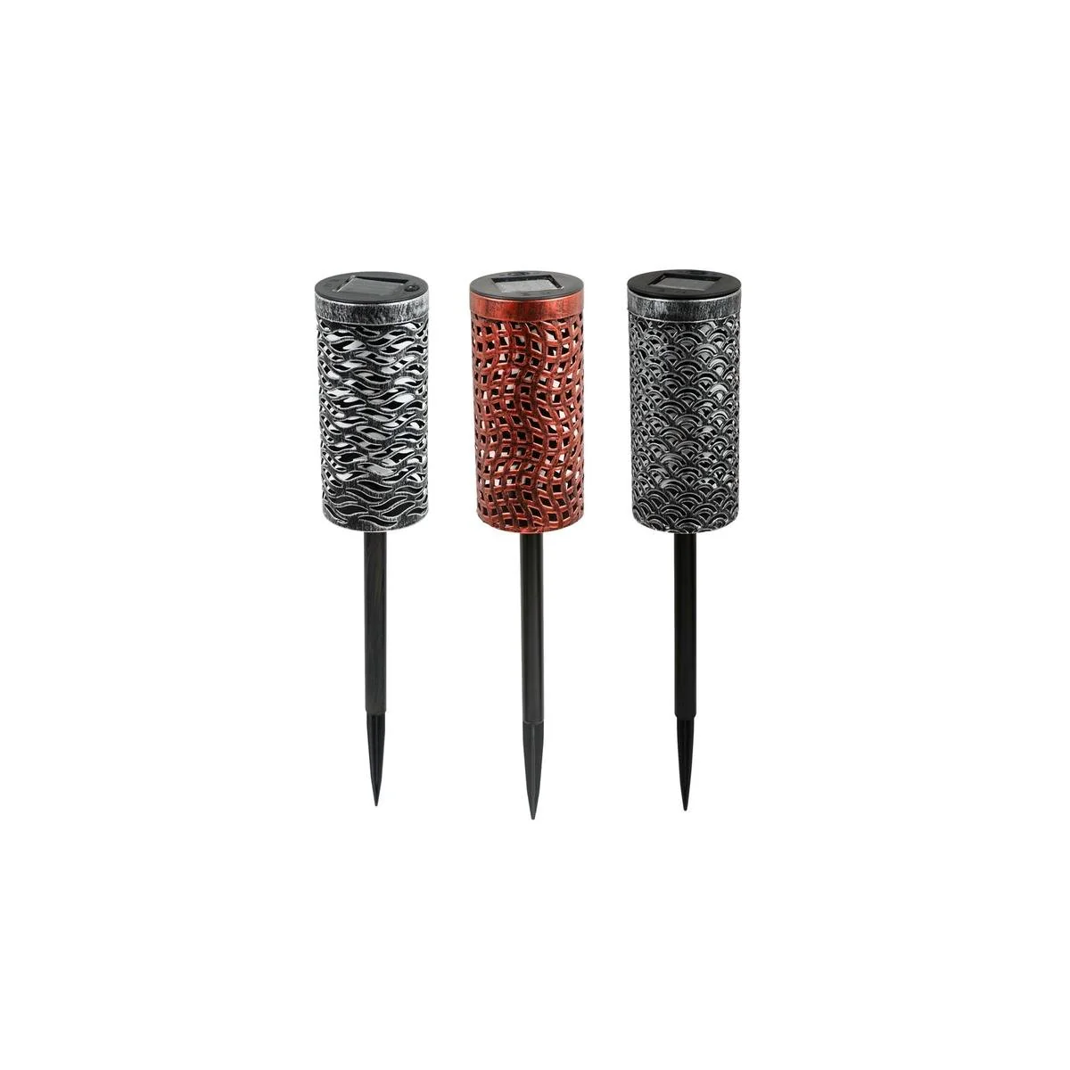 Solar Magic 8lm Metal Bollard - Solar-Powered Outdoor Light - Multi