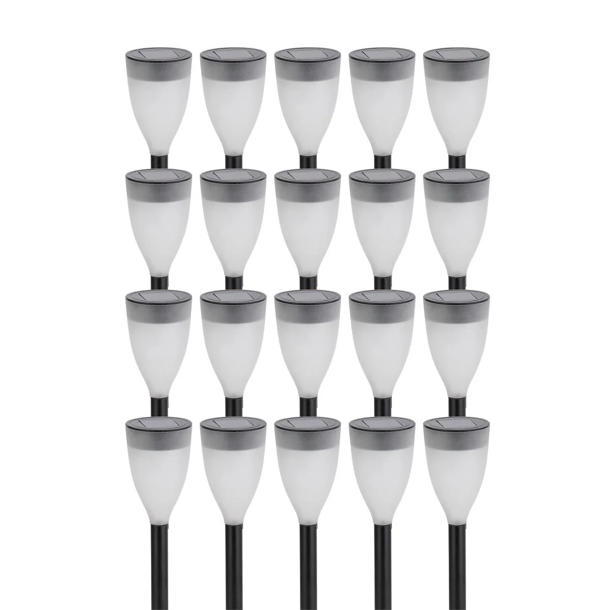 Solar Magic Colour Led Path Light - 20 Pack - Plastic - Solar Powered