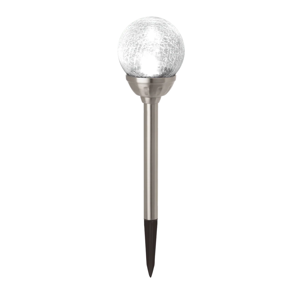 Solar Magic Led Crackle Ball - 11cm - Stainless Steel - Solar Powered