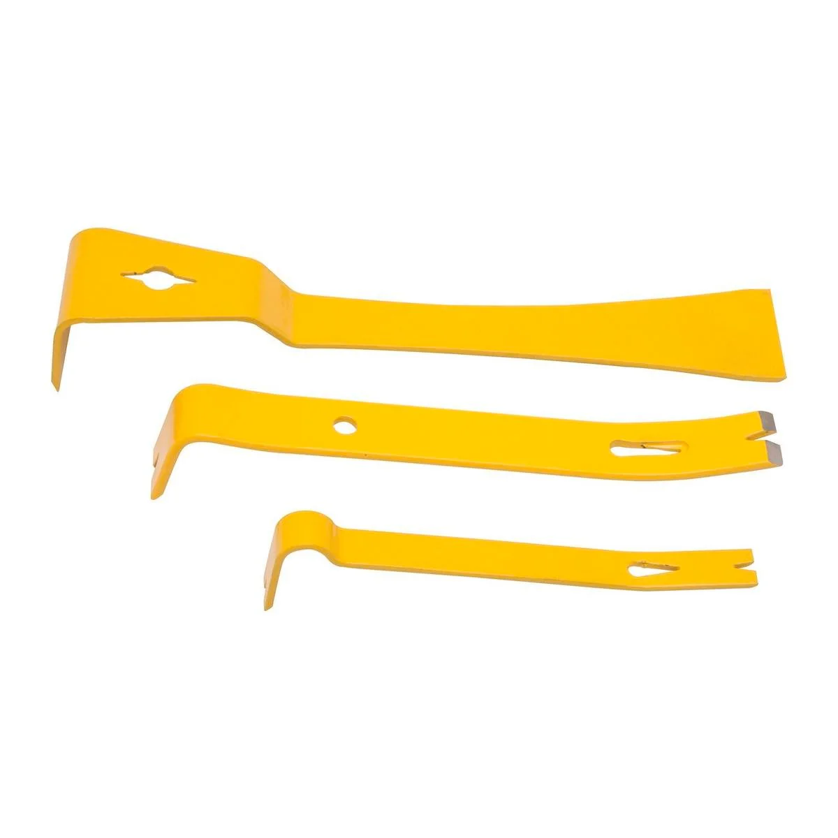 Stanley 3 Piece Light Duty Pry Bar Set - 12cm, 17cm, 30cm - Steel