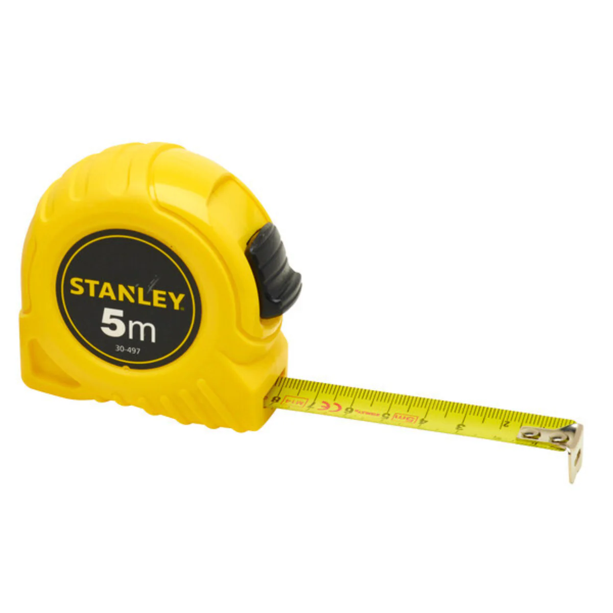 Stanley 5m Tape Measure - 19mm - Yellow - Durable Polymer Blade - Accurate Measurements - Image 3
