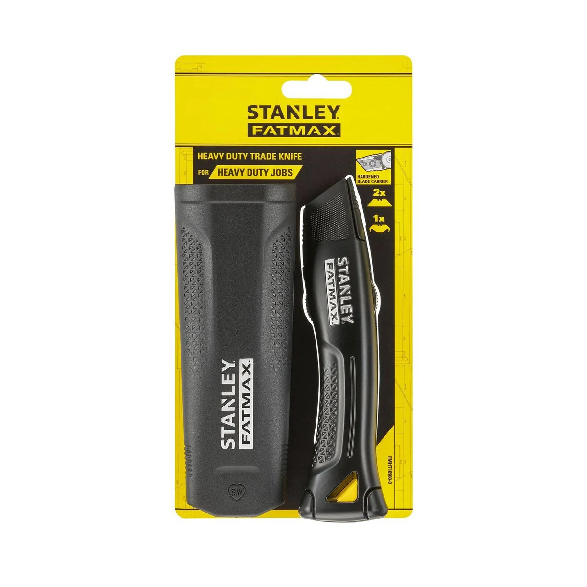 Stanley Fatmax Heavy Duty Fixed Trade Knife - 110mm x 230mm - Durable Cutting Tool - Image 2
