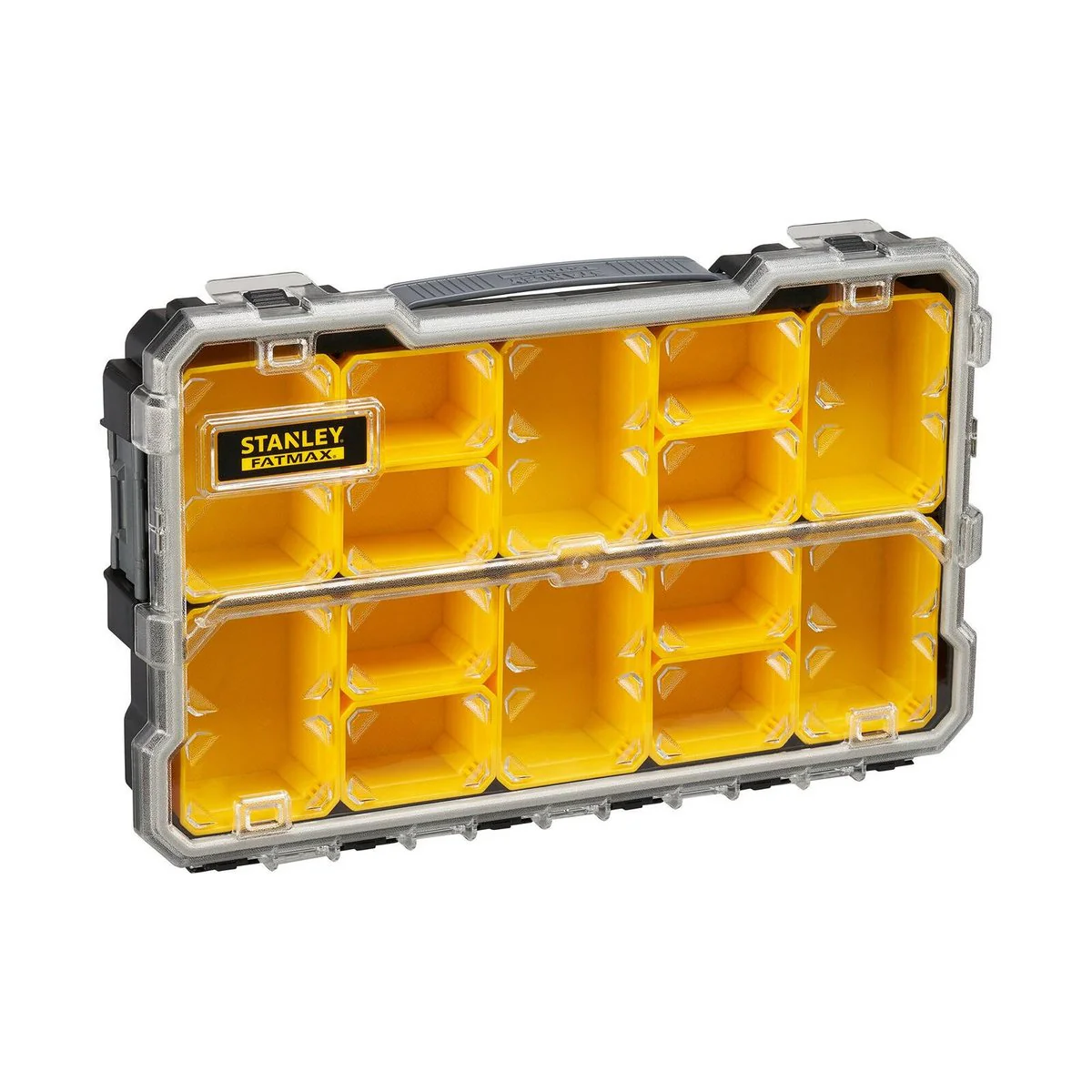Stanley Fatmax Pro 2/3 Shallow Organiser - 16 Removable Cups - 270mm x 70mm x 440mm - Image 2
