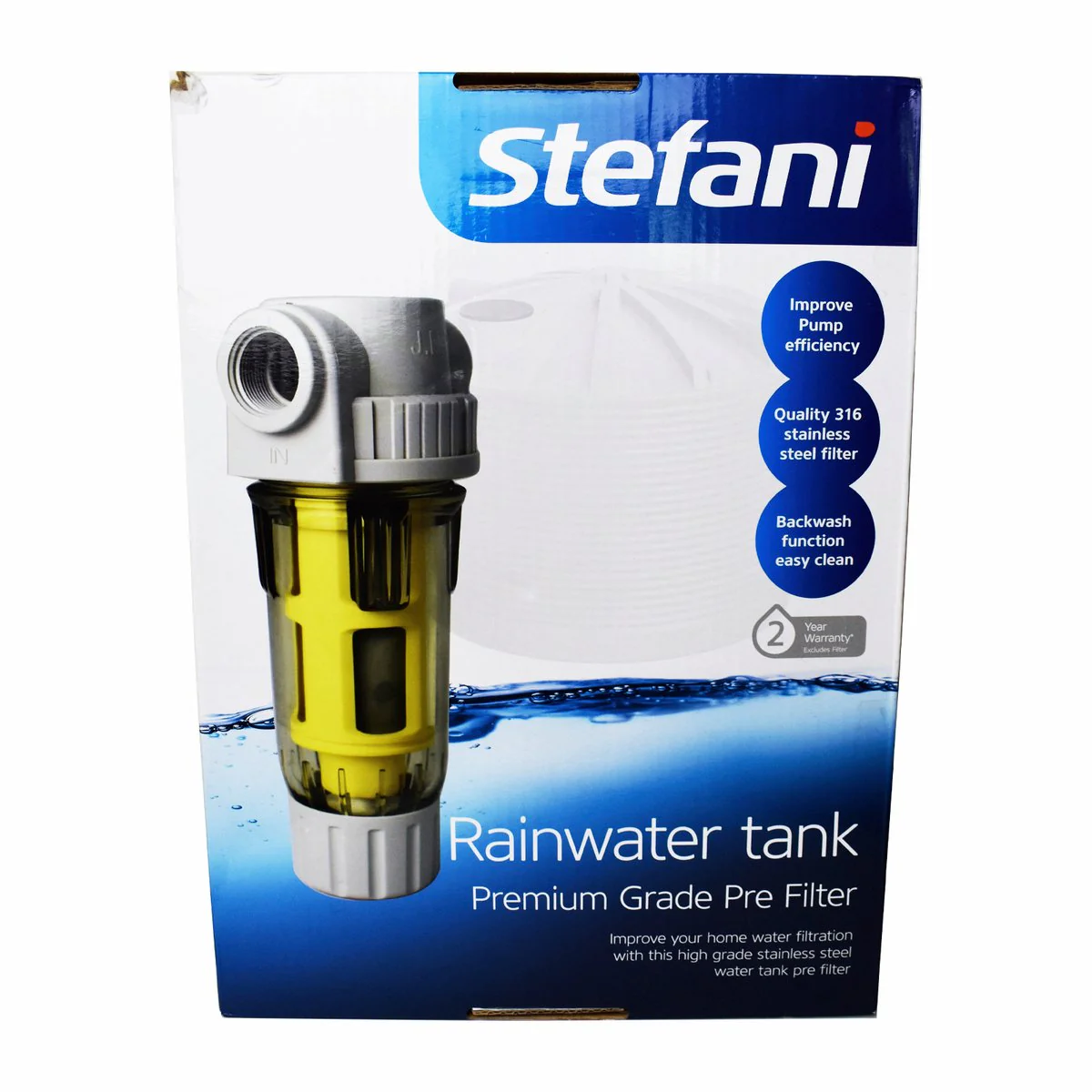 Stefani Rain Water Tank Pre Filter - 110mm - Stainless Steel - 40 Micron - Image 2