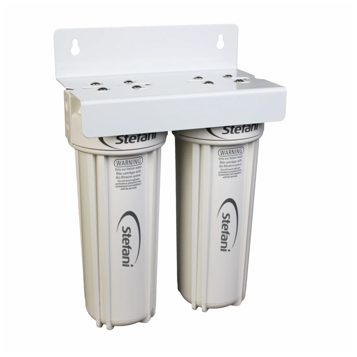 Stefani Twin Stage Undersink Water Filtration System 240mm - Lead Free - Compact Design - Dual-Stage Filtration - Image 2