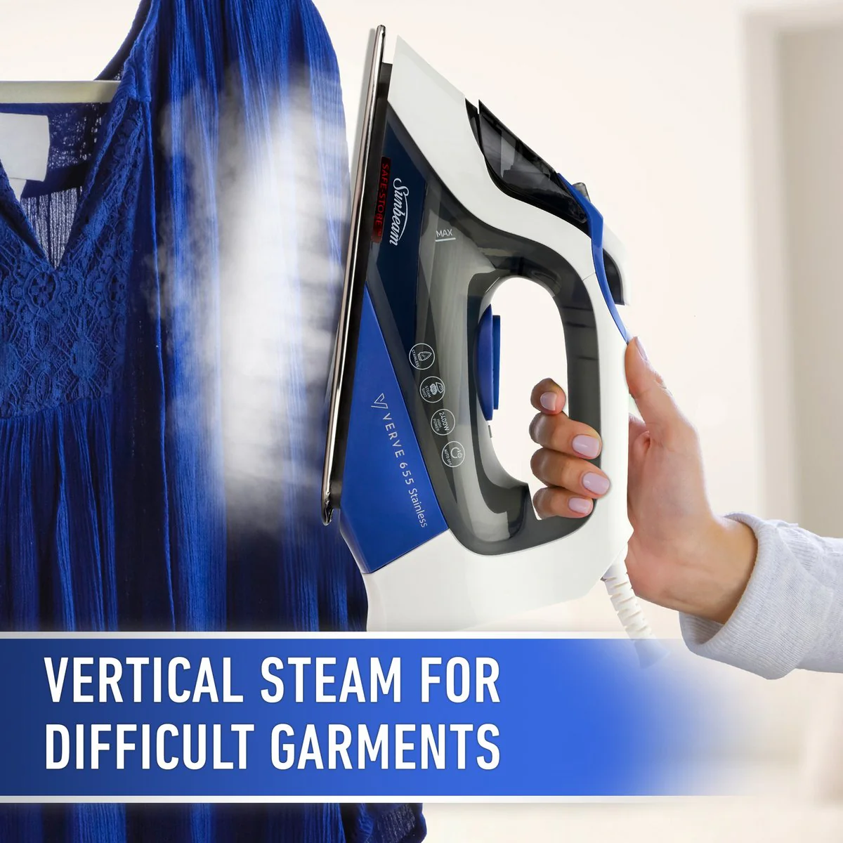 Sunbeam Verve 655 Stainless Iron - 150g/min Steam - 300mL Water Tank - Image 5