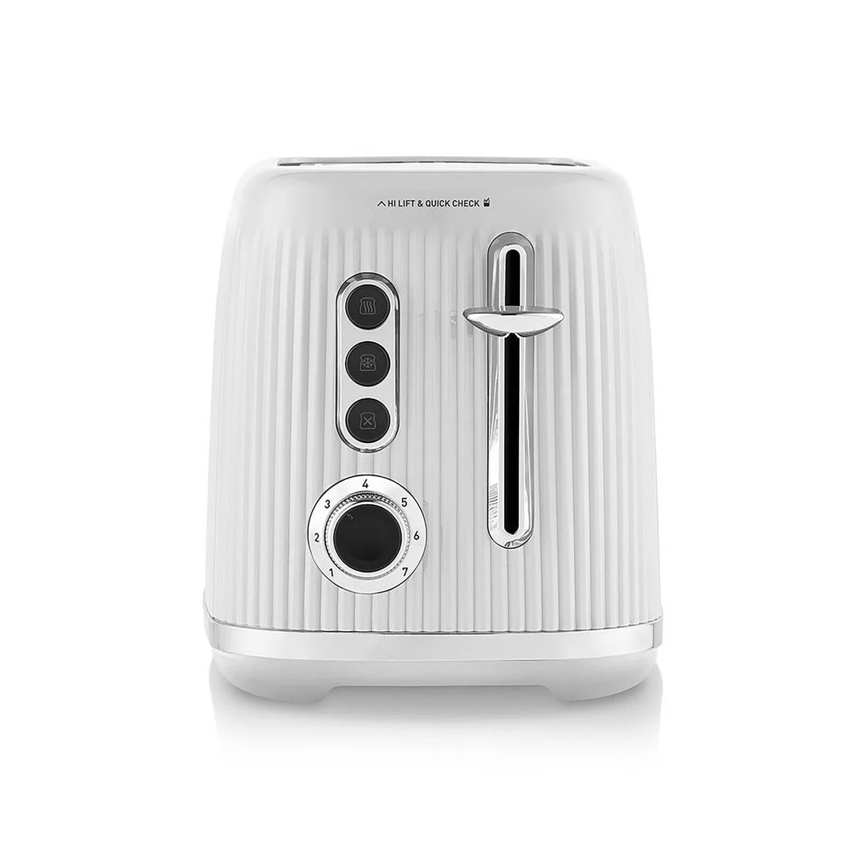Sunbeam White Brightside 2 Slice Toaster - 327mm x 225mm x 206mm - Even Toasting - Image 2