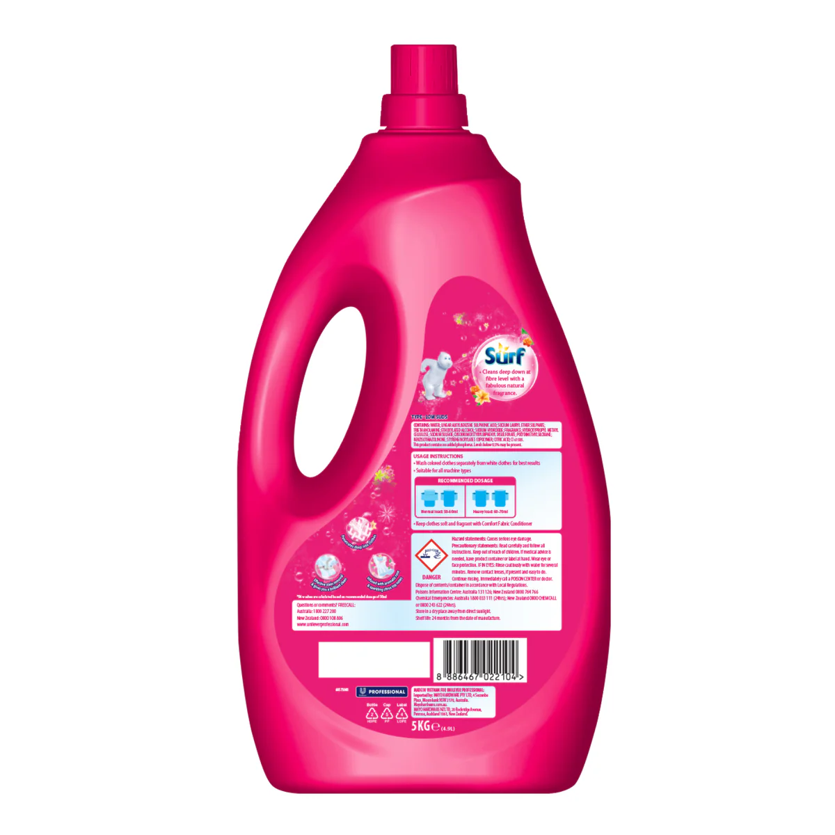 Surf 4 Rose Fresh Professional Laundry Liquid - 9L - Effective Stain Removal - Image 2