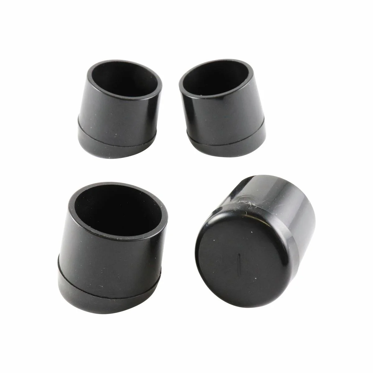 Surface Gard 22mm Black Angled Plastic Chair Tips 4 Pack