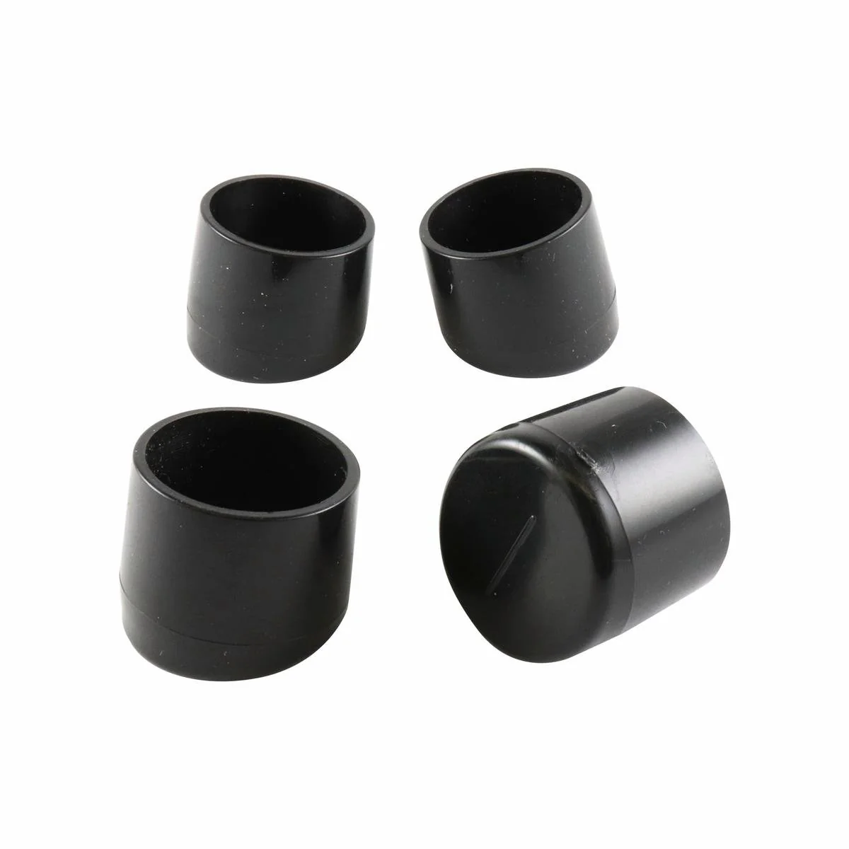 Surface Gard 25mm Black Angled Plastic External Chair Tip 4 Pack