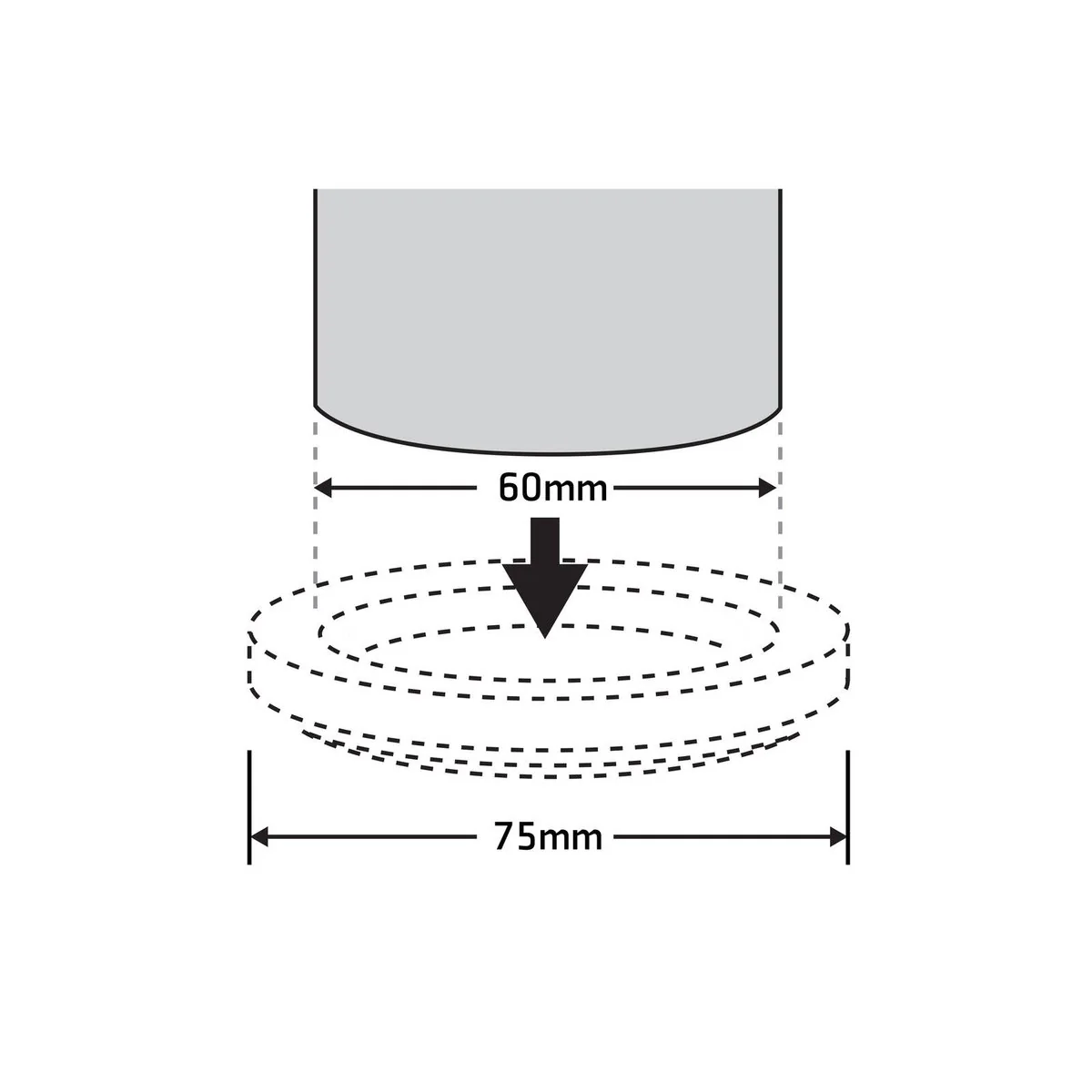 Surface Gard 60mm Brown Round Carpet Base Castor Cup 4 Pack - Image 3