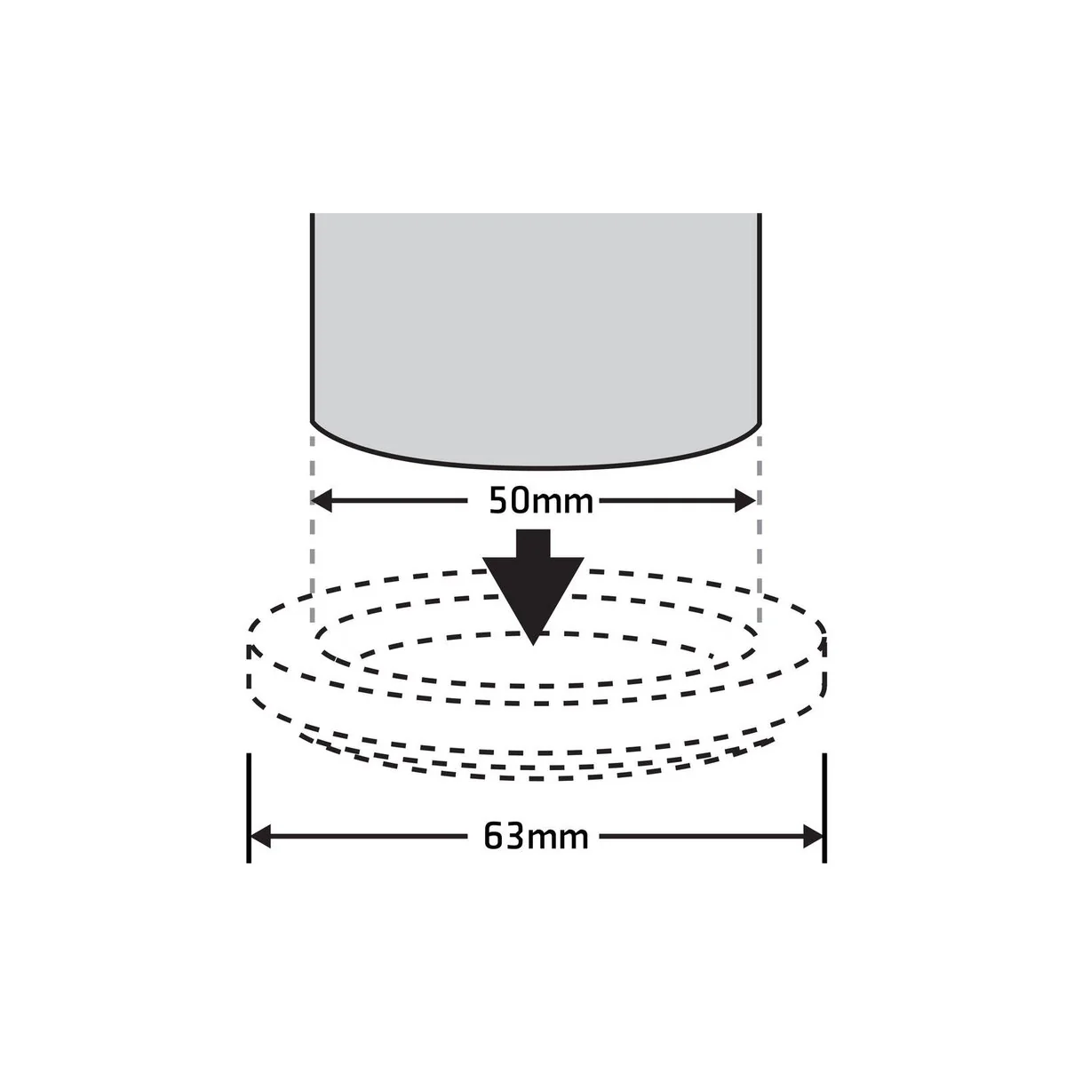 Surface Gard Brown Round Carpet Base Castor Cups 4 Pack - 51mm - Image 3