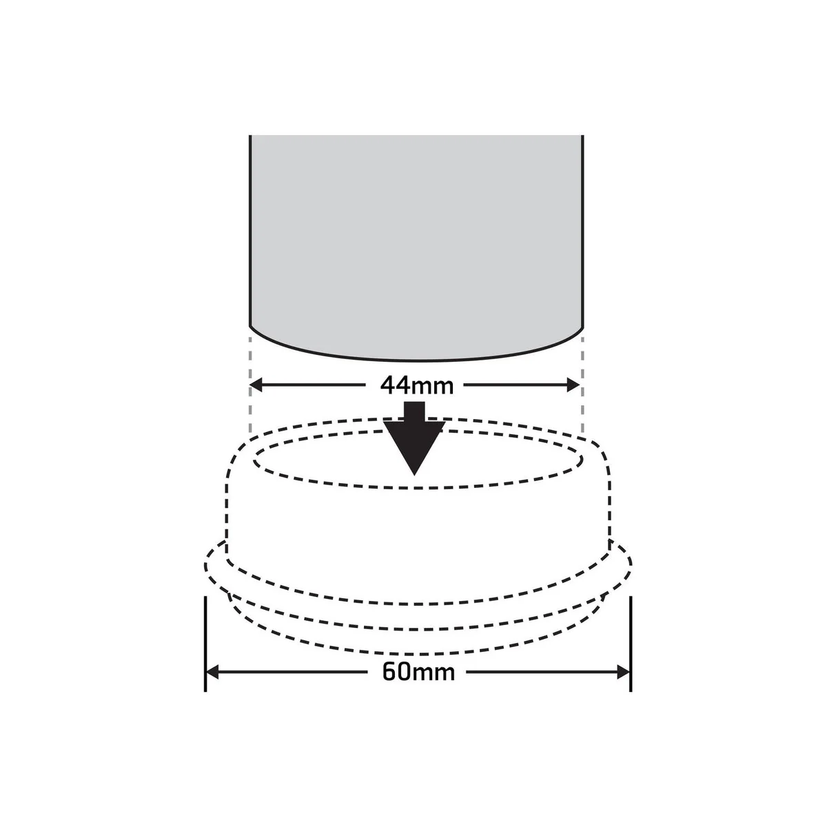 Surface Gard Castor Cups - 44mm - Plastic - Non Slip - 4 Pack - Image 3