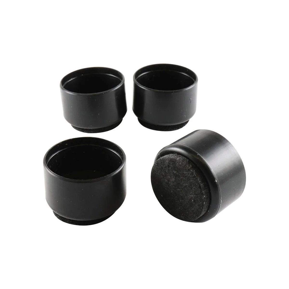Surface Gard Chair Tips - 25mm - Plastic & Felt - Easy Installation - 4 Pack