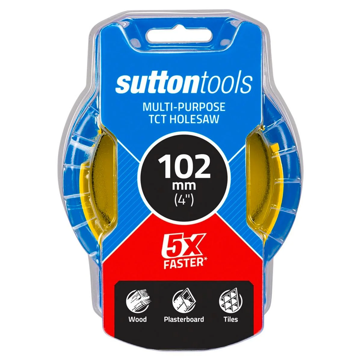Sutton Tools 102mm Tct Multi Purpose Seamless Holesaw - Red