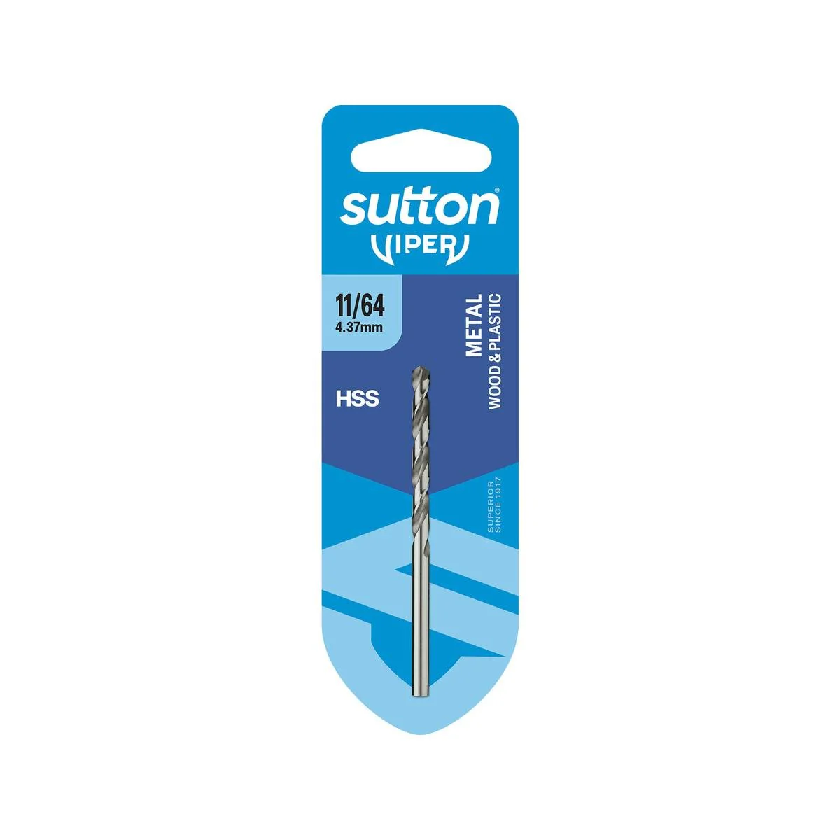 Sutton Tools 11 64" HSS Viper Drill Bit - Fast Drilling - Precision Design