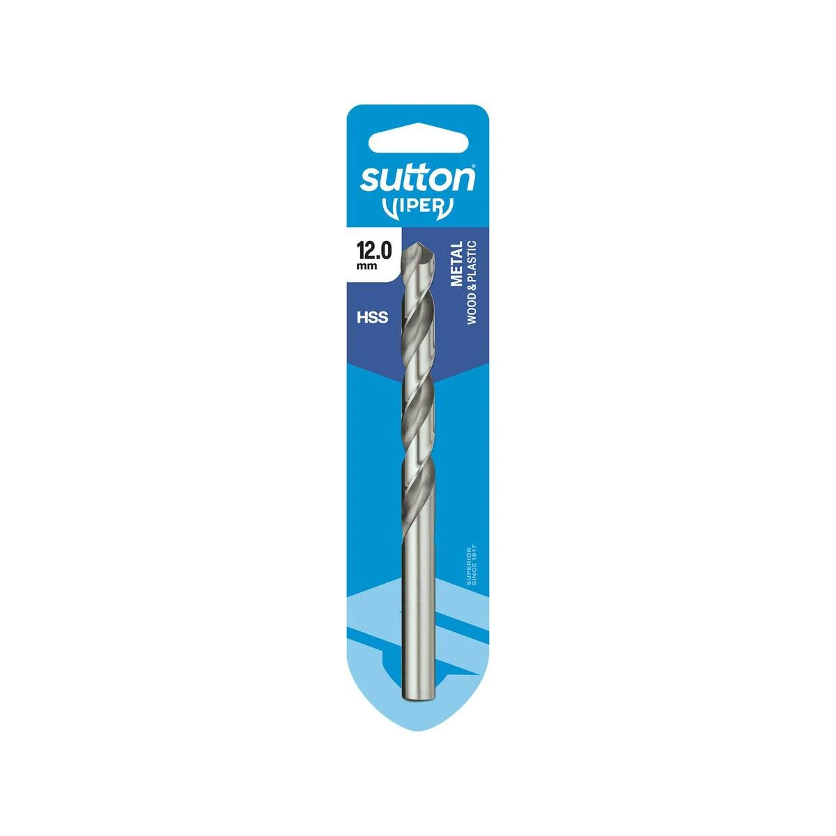 Sutton Tools 12mm Viper Jobber Drill Bit - HSS - Fast Drilling - Precision