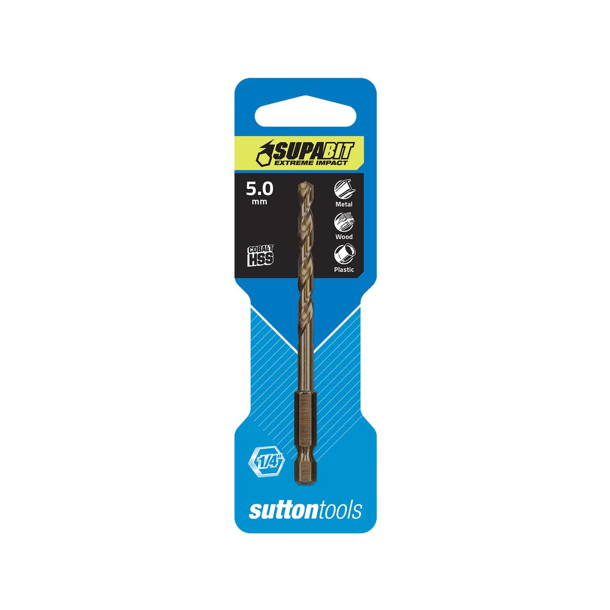 Sutton Tools 5mm Supabit Impact Drill Bit - HSS - Durable - Versatile