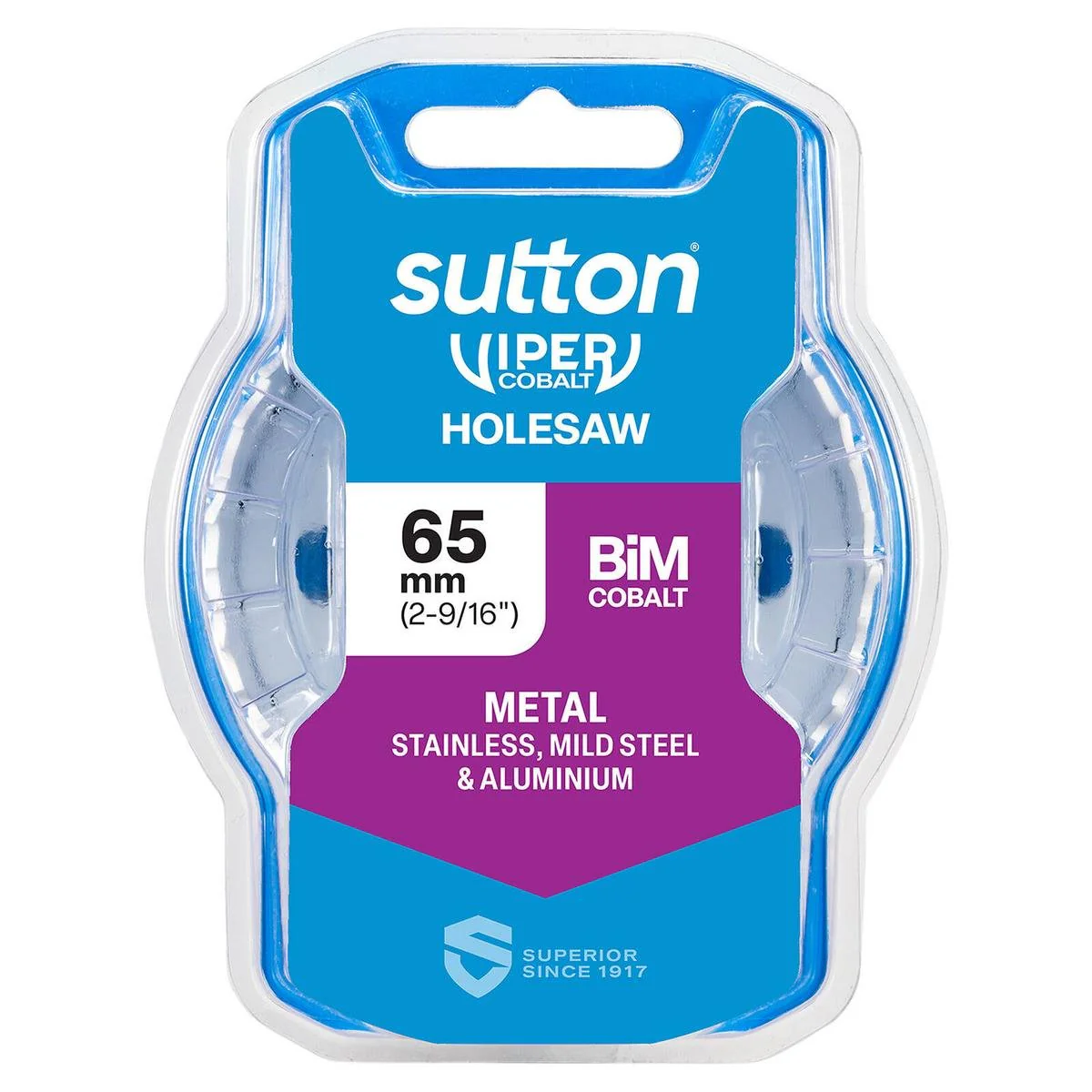 Sutton Tools 65mm Viper Cobalt Bi Metal Holesaw - Durable Cutting Tool