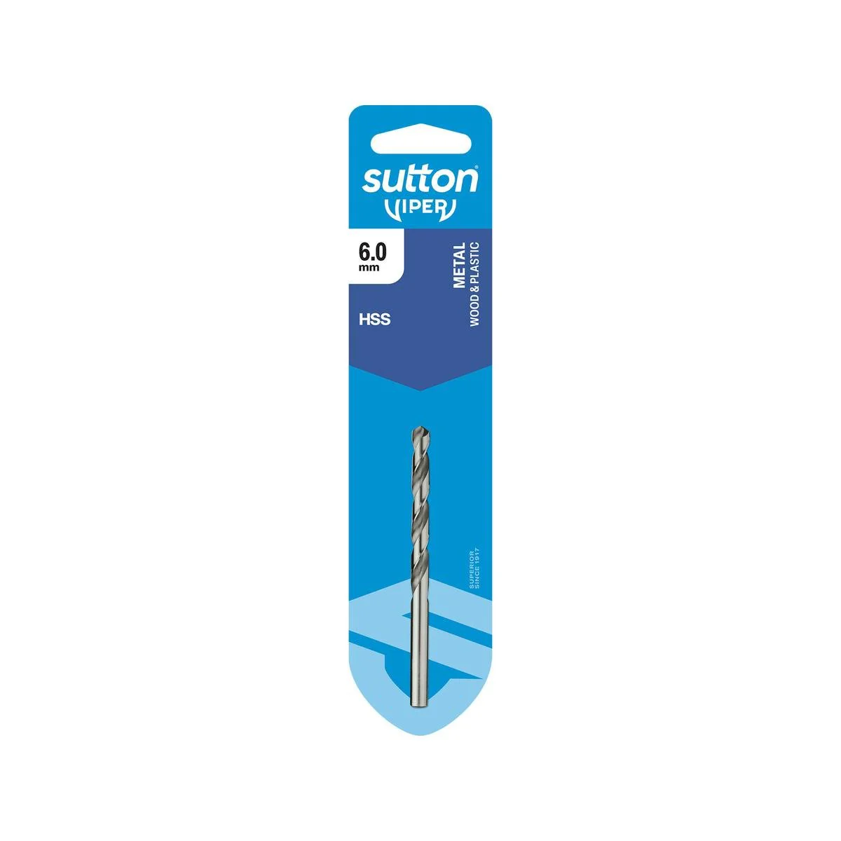 Sutton Tools 6mm Viper Jobber Drill Bit - M2 HSS - Fast Drilling