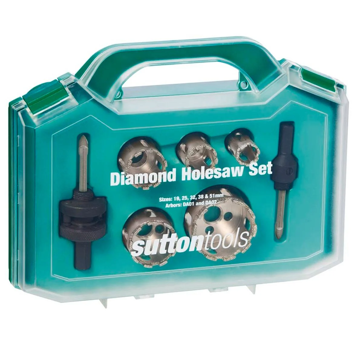 Sutton Tools Diamond Segment Holesaw Set 7 Pack - 25mm Cutting Depth