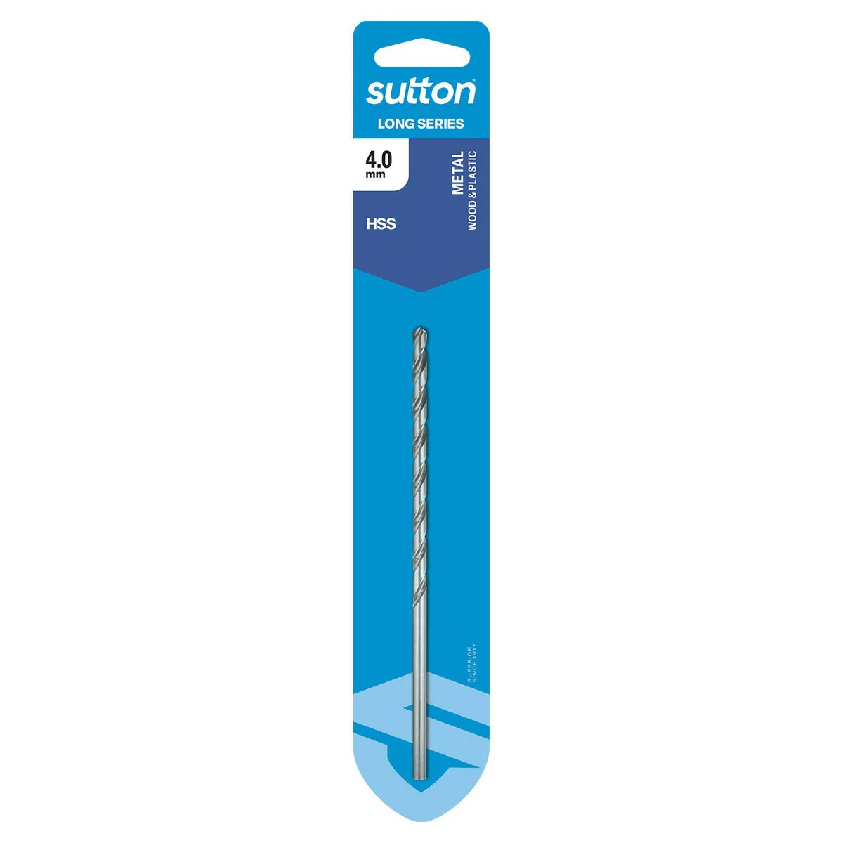 Sutton Tools Long Series Jobber Drill Bit - 4.0mm - M2 HSS - General Use