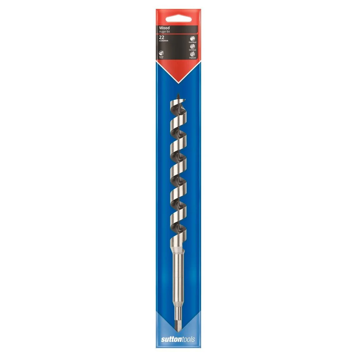 Sutton Tools Medium Auger Bit 330 x 22mm Steel Fast Drilling