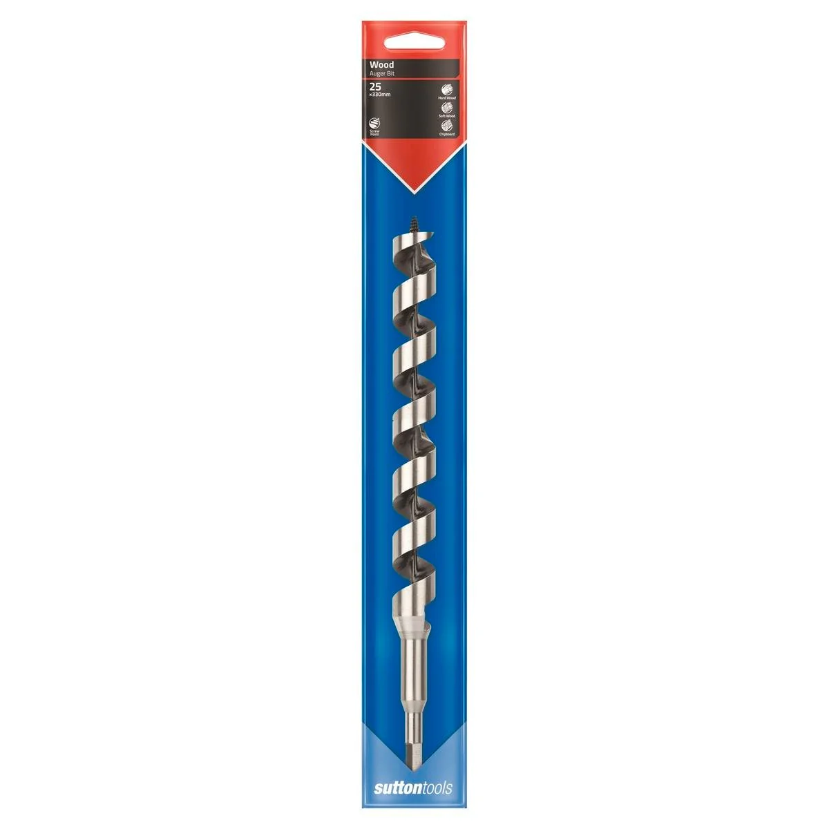 Sutton Tools Medium Auger Bit 330 x 25mm Steel Fast Drilling