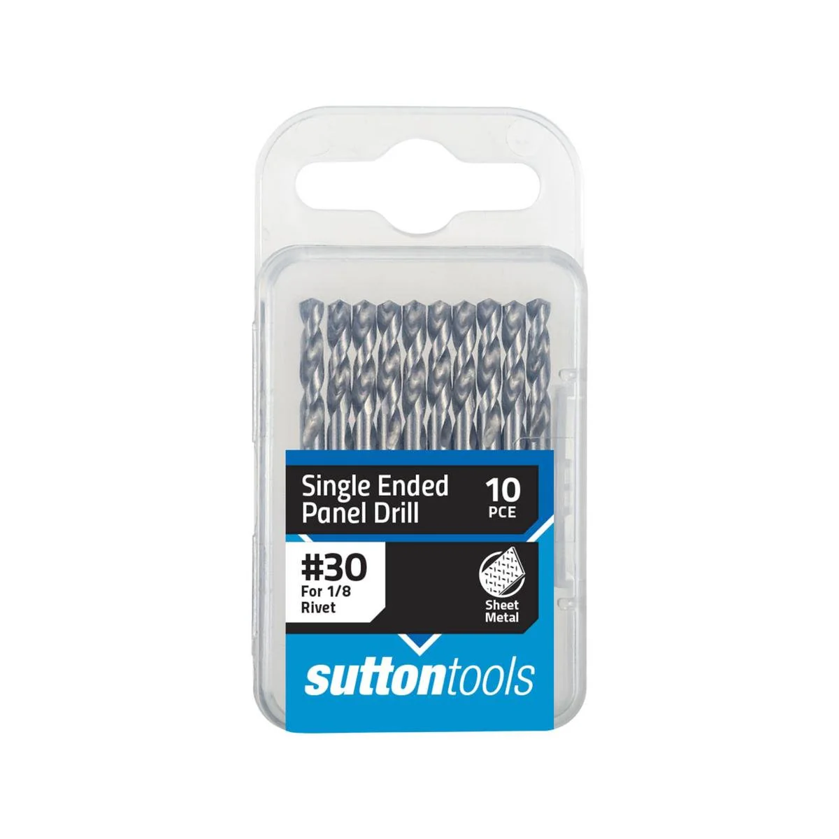 Sutton Tools No 30 Panel Drill Bit 10 Pack M2 HSS 135° Self Centering