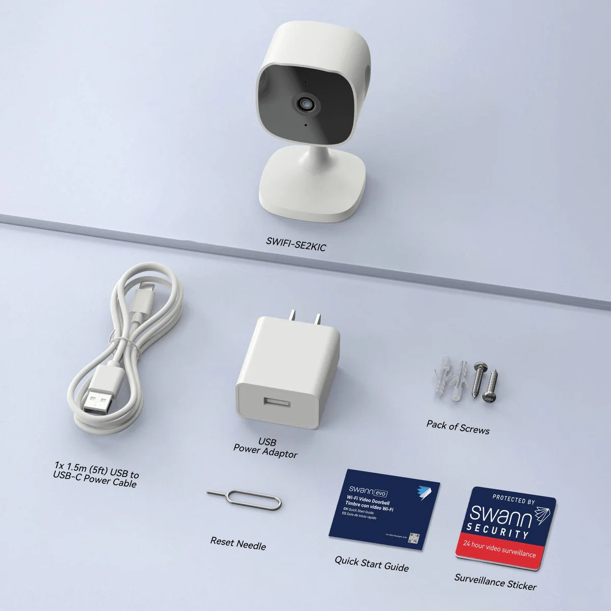Swann Evo 2K Indoor Wi Fi Camera - 2K QUAD HD - Night Vision - Two-Way Audio - Image 5