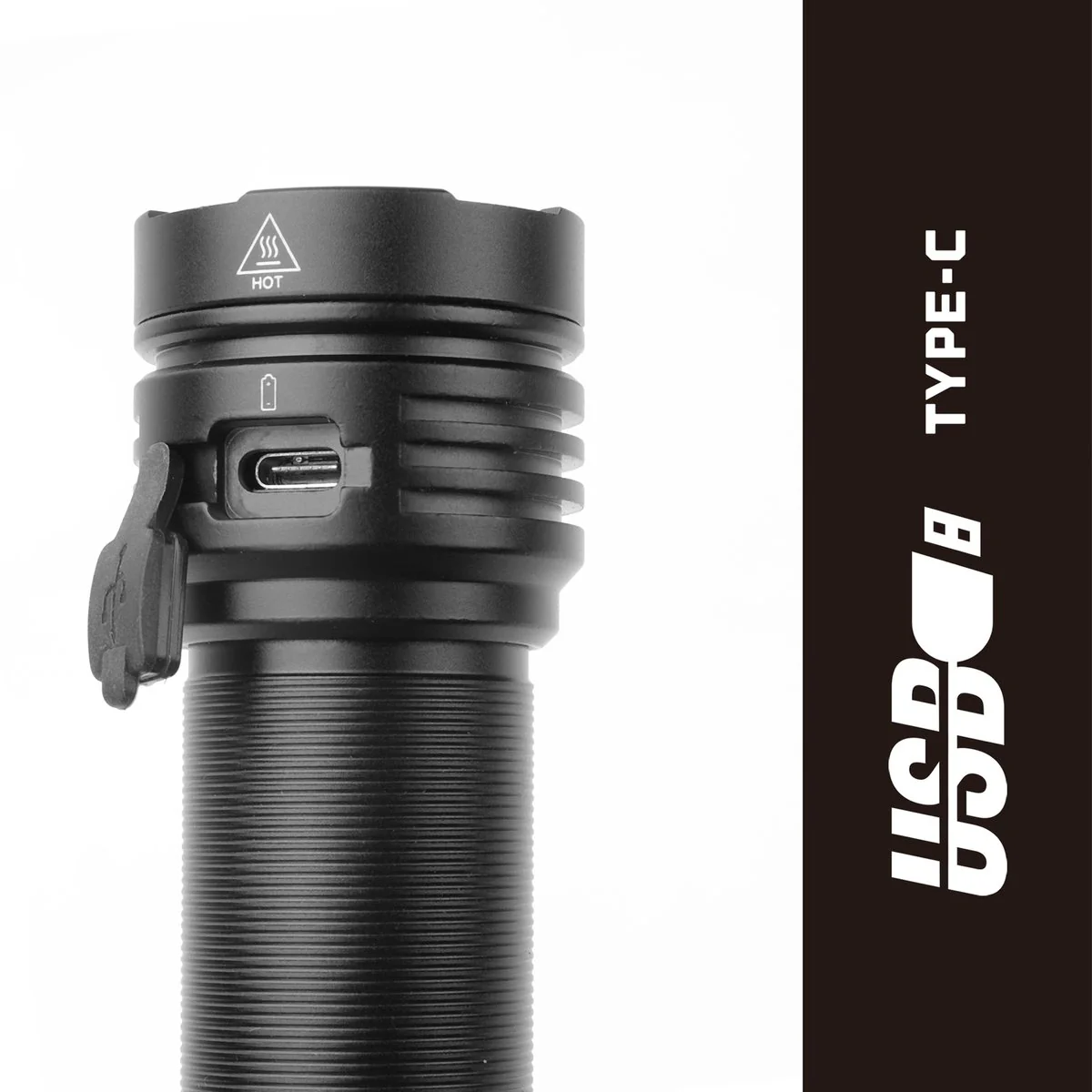 Swiss Tech 3500lm Rechargeable Compact Turbo Flashlight - 102mm x 41mm - Aluminium - 220m Beam Distance - Image 4