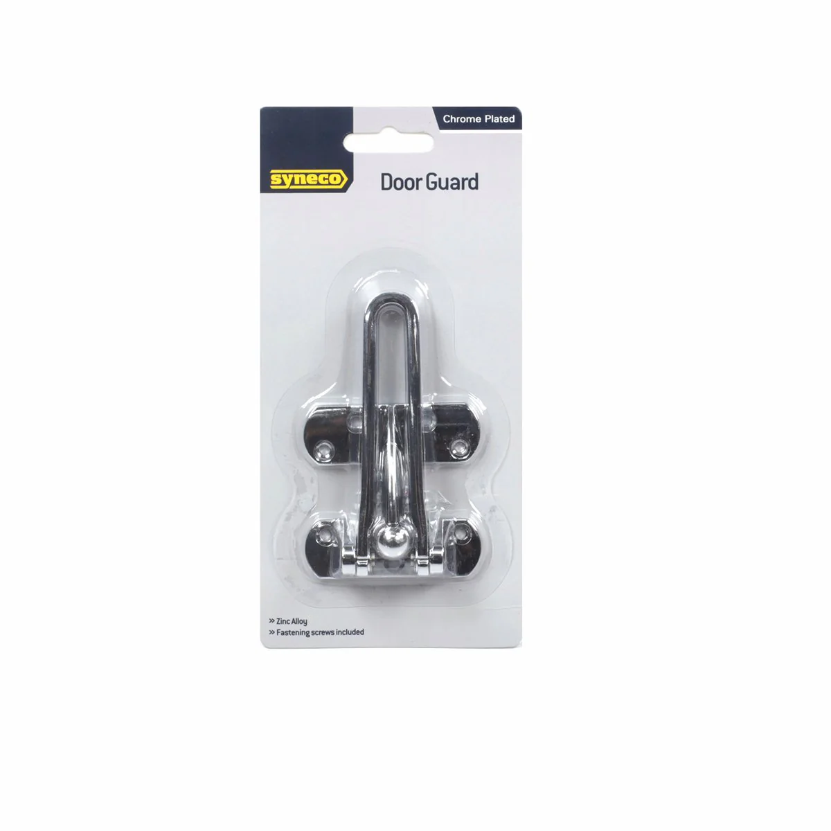 Syneco Door Guard - 102mm x 63mm - Zinc Alloy - Bright Chrome - Image 2