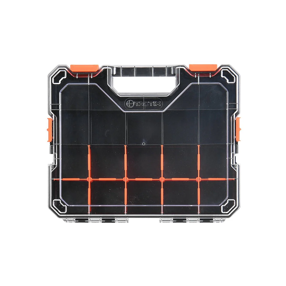 Tactix 365mm Interlock Organiser - Clear - 9 Removable Dividers - Image 2