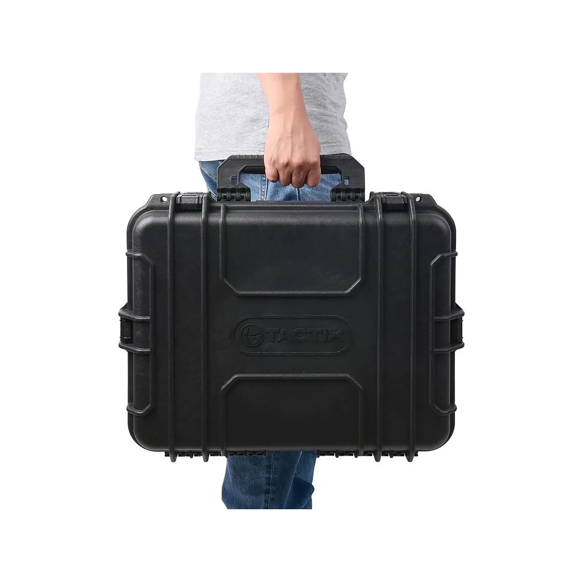 Tactix Black Extra Large Tough Case - 482mm x 370mm x 190mm - Water Resistant - Image 3